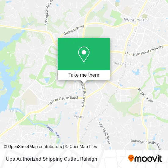 Ups Authorized Shipping Outlet map