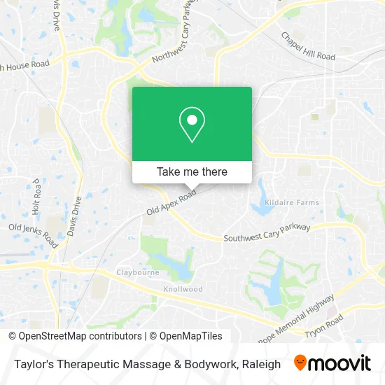 Taylor's Therapeutic Massage & Bodywork map