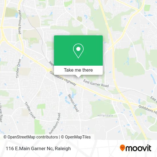 116 E.Main Garner Nc map