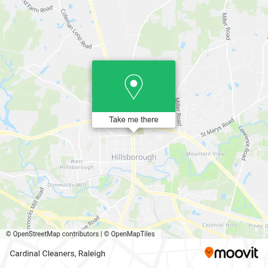 Cardinal Cleaners map