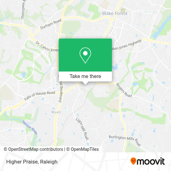 Mapa de Higher Praise