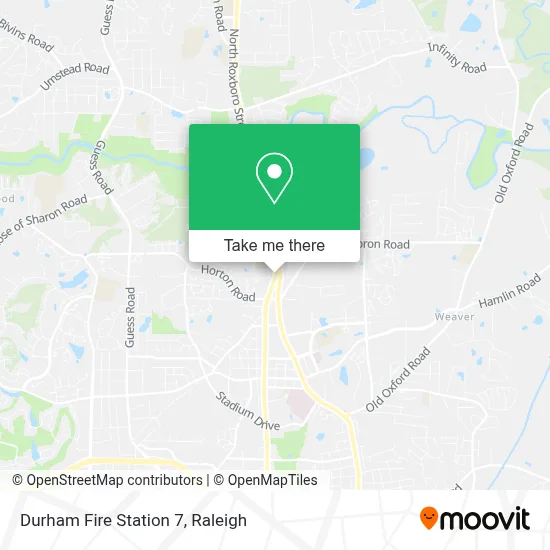 Durham Fire Station 7 map