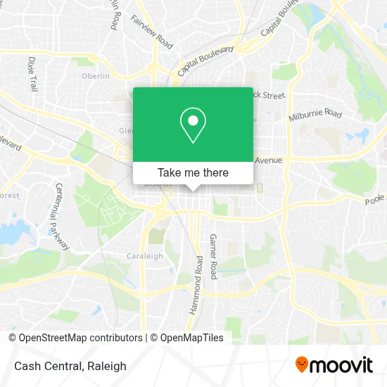 Cash Central map