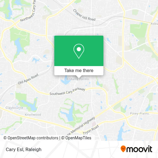 Cary Esl map