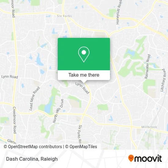 Dash Carolina map