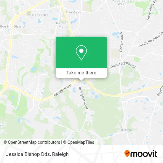 Jessica Bishop Dds map
