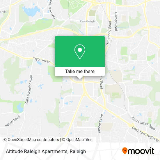Altitude Raleigh Apartments map