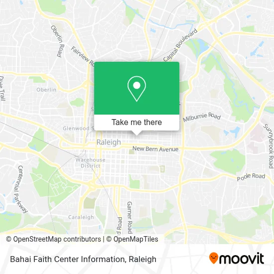 Bahai Faith Center Information map