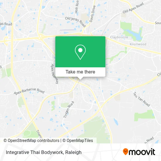 Integrative Thai Bodywork map