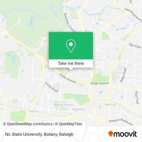 Nc State University, Botany map