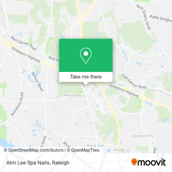 Atm Lee Spa Nails map