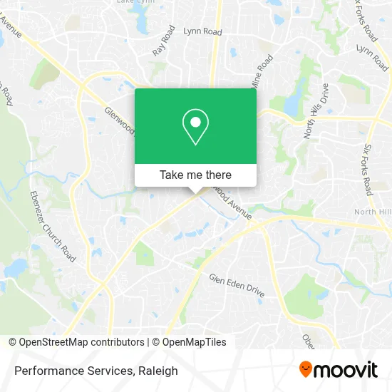 Performance Services map