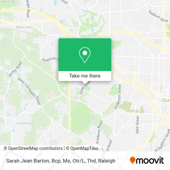 Sarah Jean Barton, Bcp, Ms, Otr / L, Thd map
