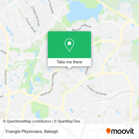 Triangle Physicians map