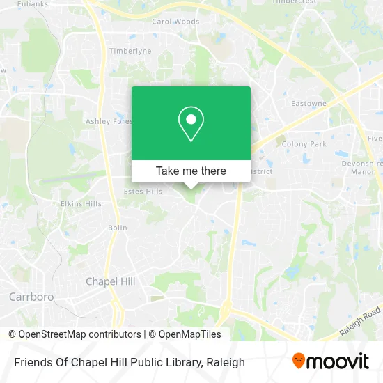 Friends Of Chapel Hill Public Library map