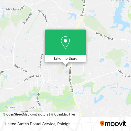 United States Postal Service map