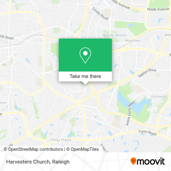 Harvesters Church map