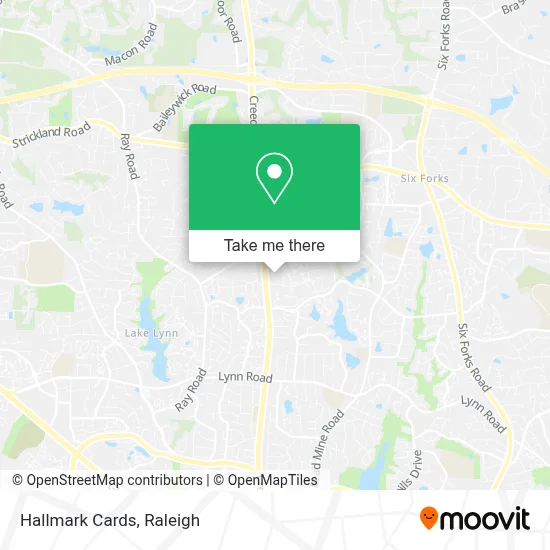 Hallmark Cards map