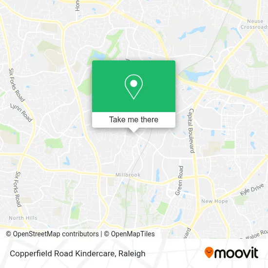 Copperfield Road Kindercare map