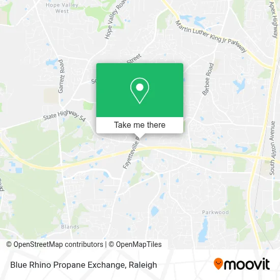 Blue Rhino Propane Exchange map