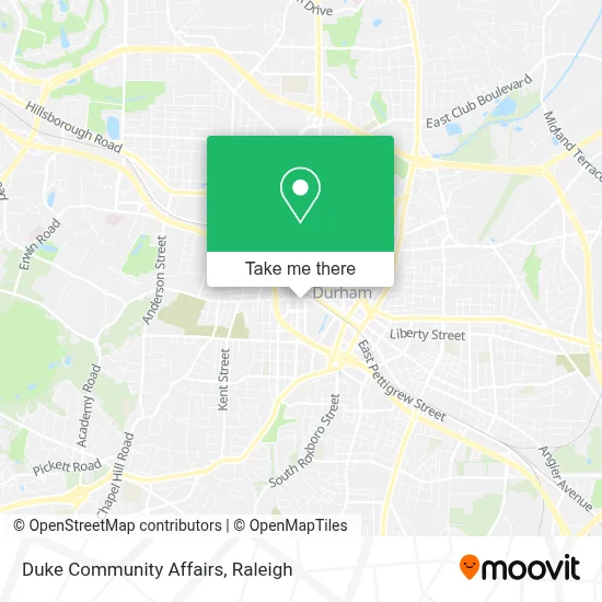 Duke Community Affairs map