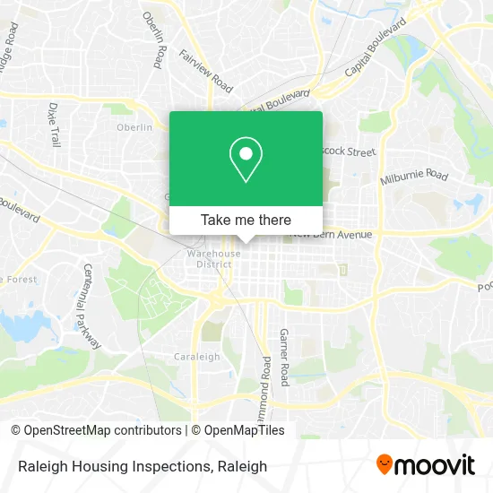 Raleigh Housing Inspections map