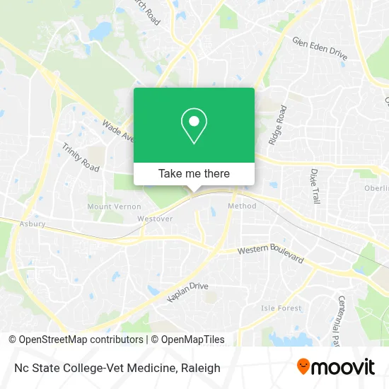 Nc State College-Vet Medicine map