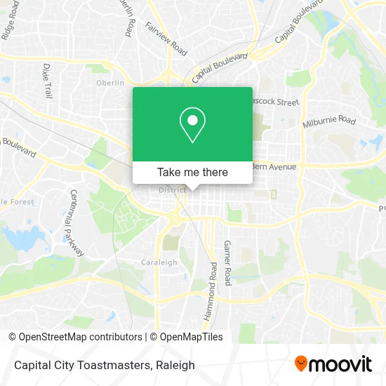Capital City Toastmasters map