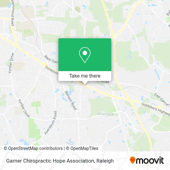 Garner Chiropractic Hope Association map