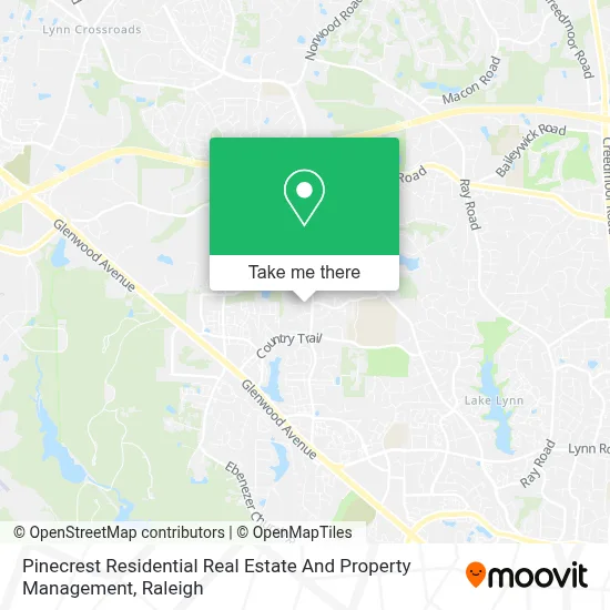 Pinecrest Residential Real Estate And Property Management map