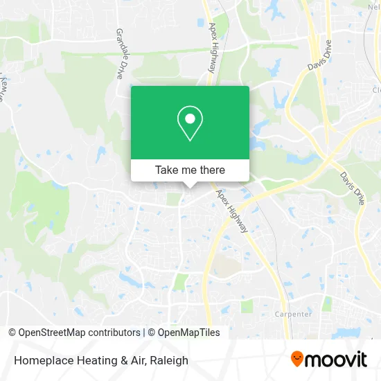 Homeplace Heating & Air map