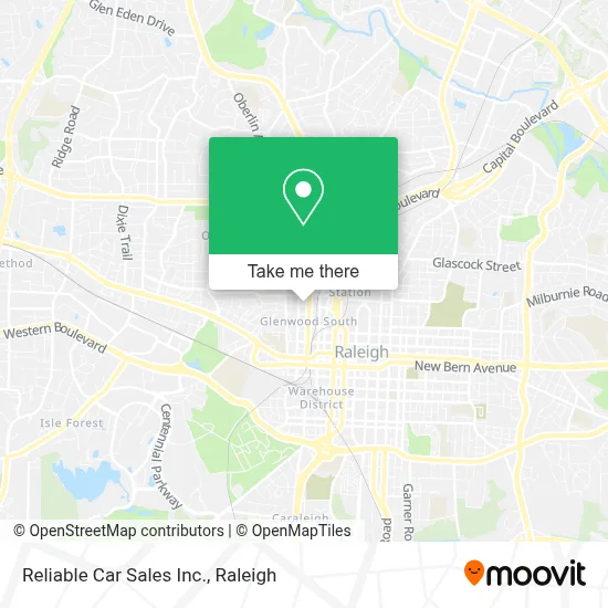 Reliable Car Sales Inc. map