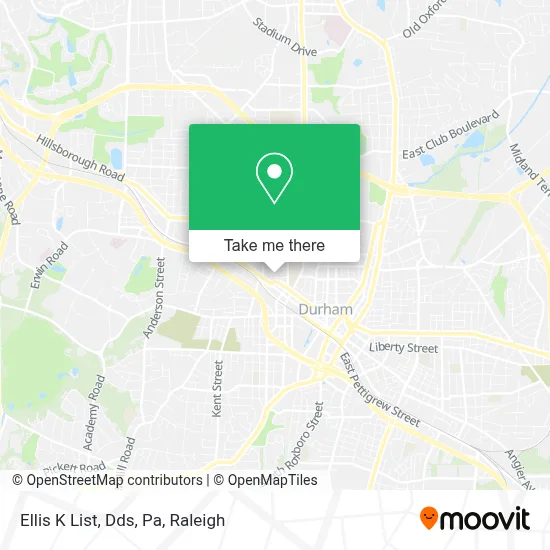 Ellis K List, Dds, Pa map