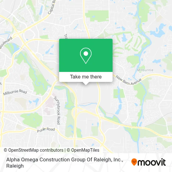 Alpha Omega Construction Group Of Raleigh, Inc. map