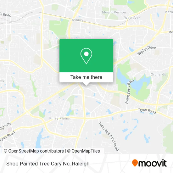 Shop Painted Tree Cary Nc map