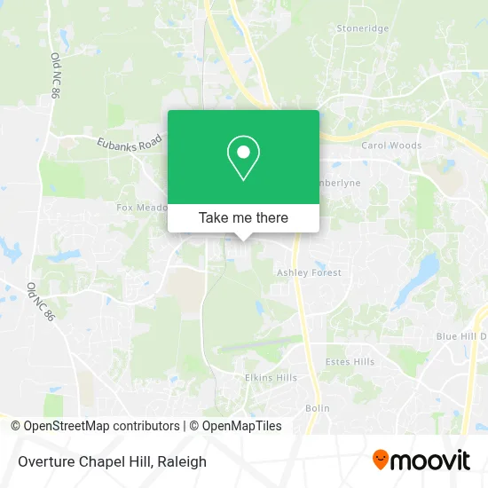 Overture Chapel Hill map
