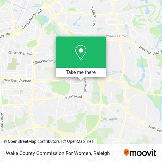 Wake County Commission For Women map
