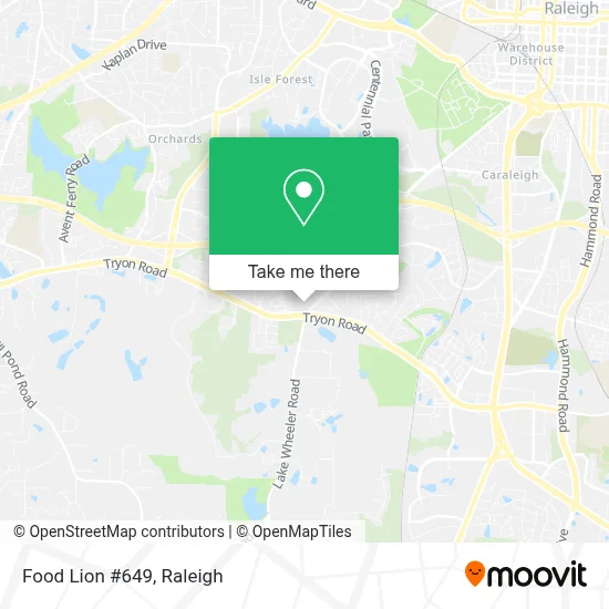 Food Lion #649 map