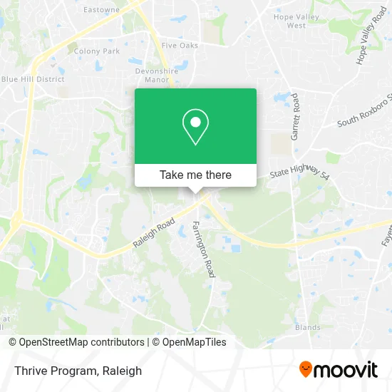 Thrive Program map