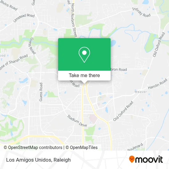 Los Amigos Unidos map