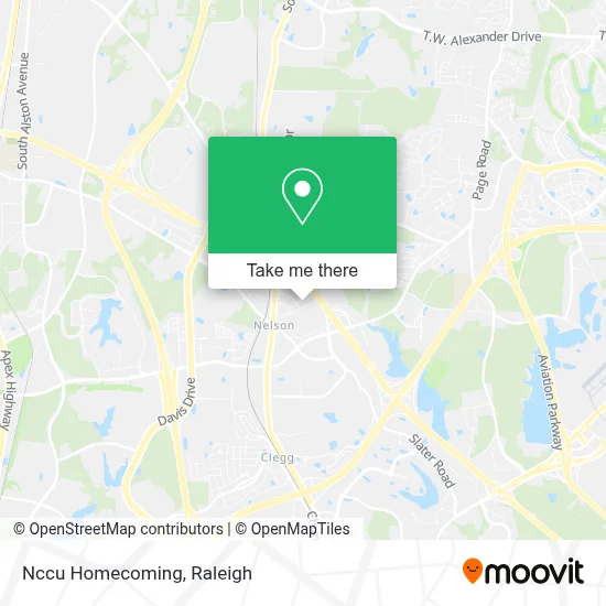 Nccu Homecoming map