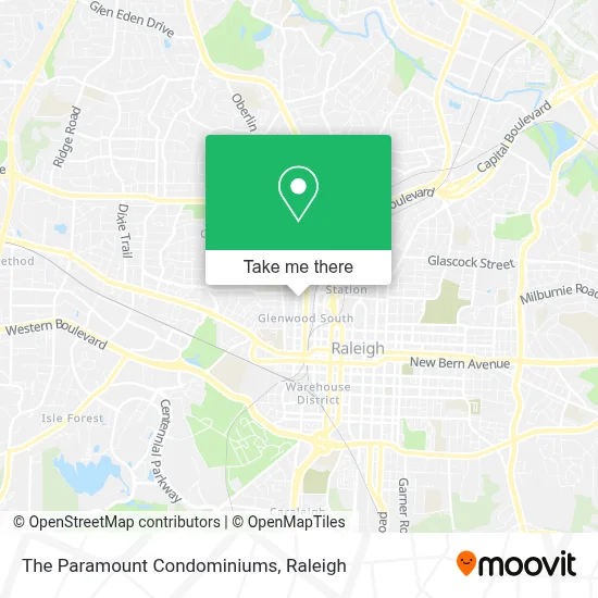 The Paramount Condominiums map