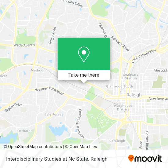 Interdisciplinary Studies at Nc State map
