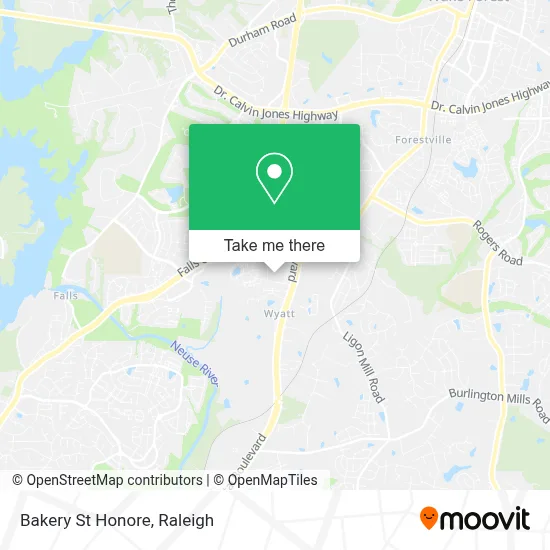 Bakery St Honore map