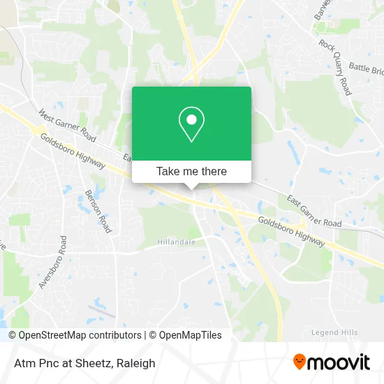 Atm Pnc at Sheetz map