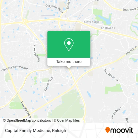 Capital Family Medicine map