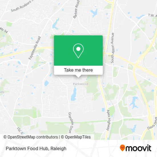 Parktown Food Hub map