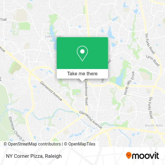 NY Corner Pizza map