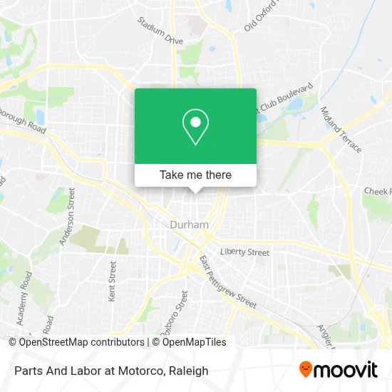 Parts And Labor at Motorco map