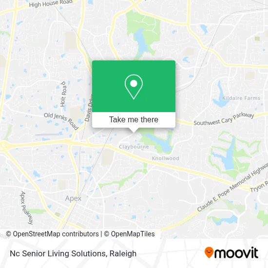Nc Senior Living Solutions map